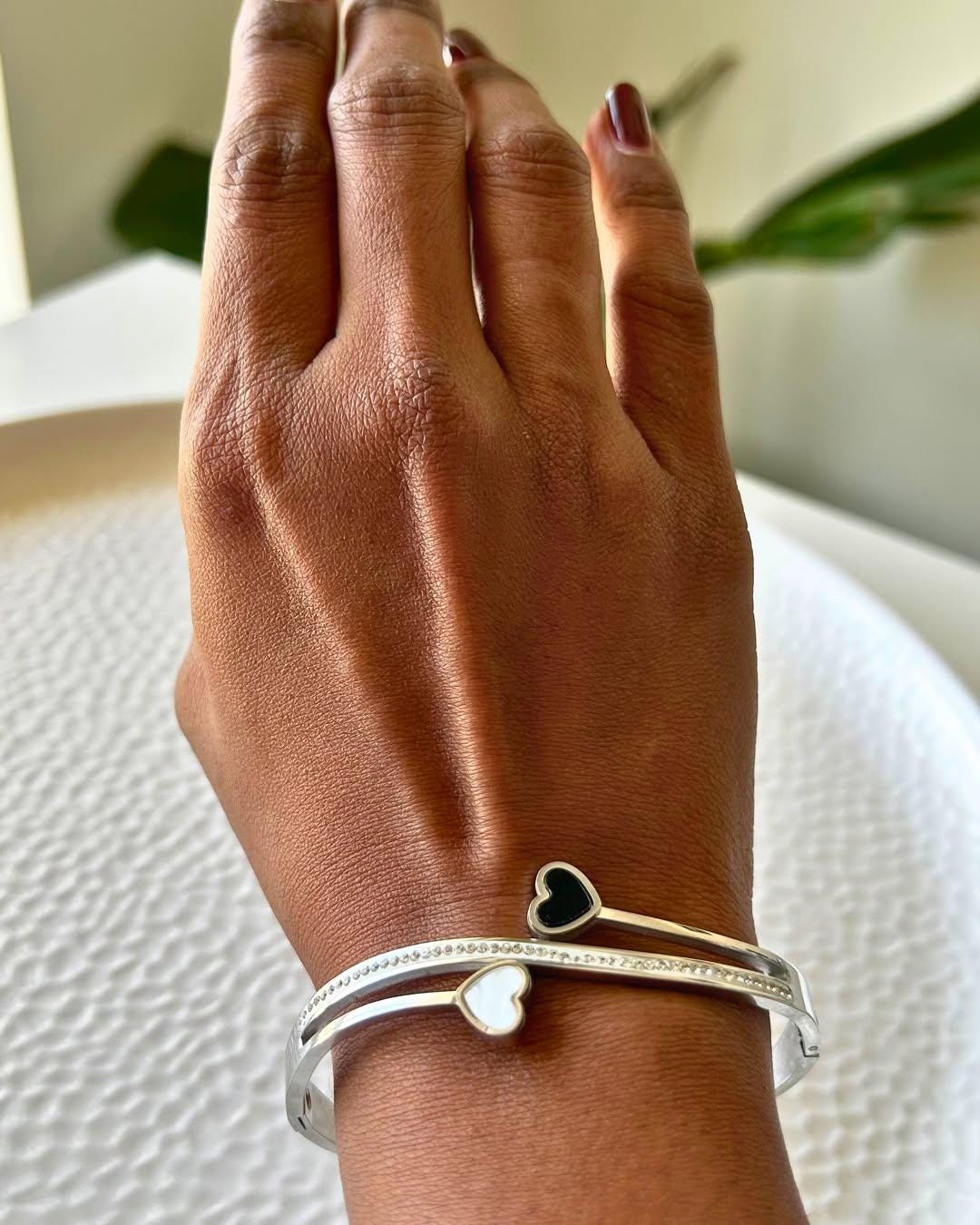 Heart Bangle Bracelet