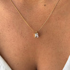 Geometric Stone Pendant Necklace