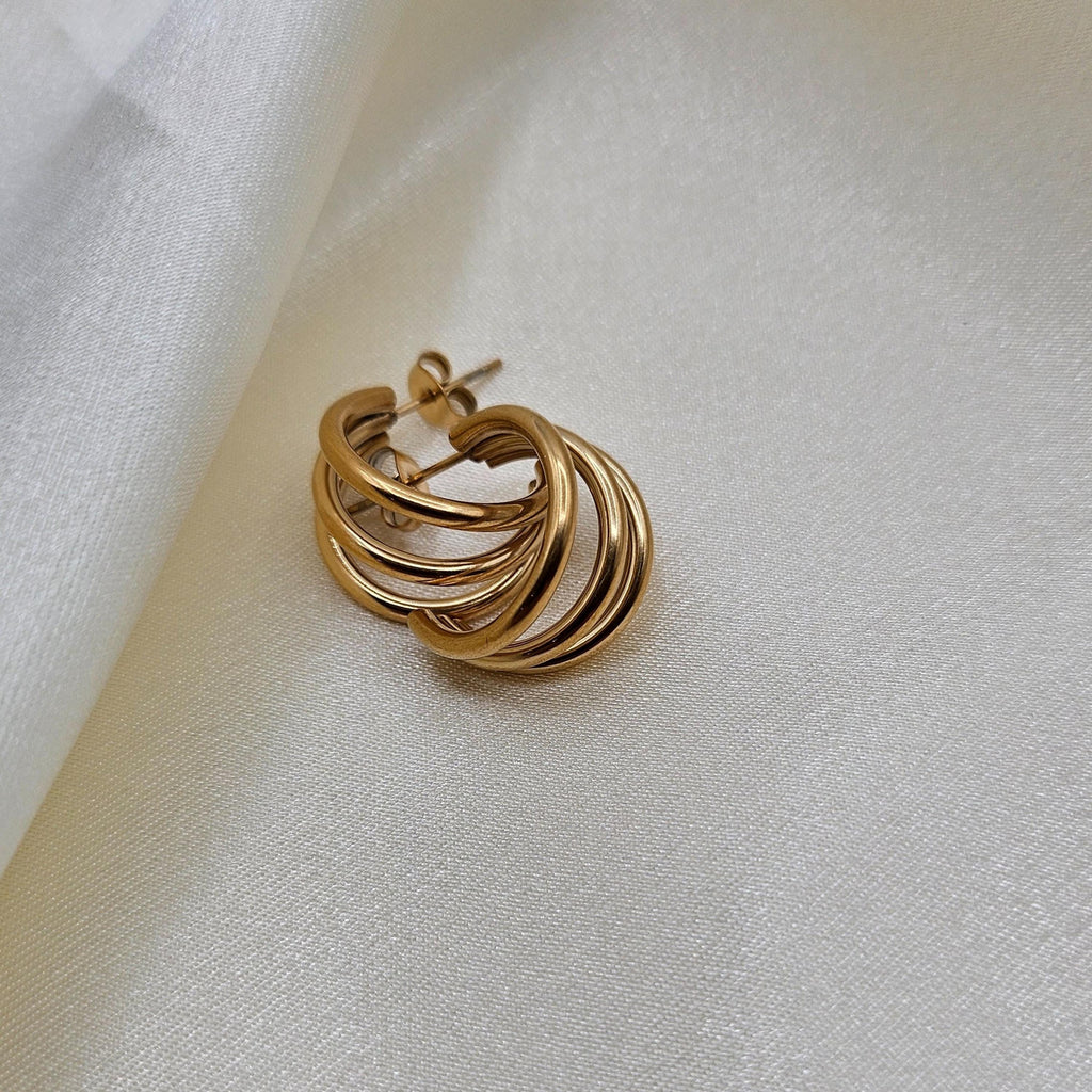 Sculptural Statement Hoop Earrings