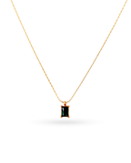 Geometric Stone Pendant Necklace