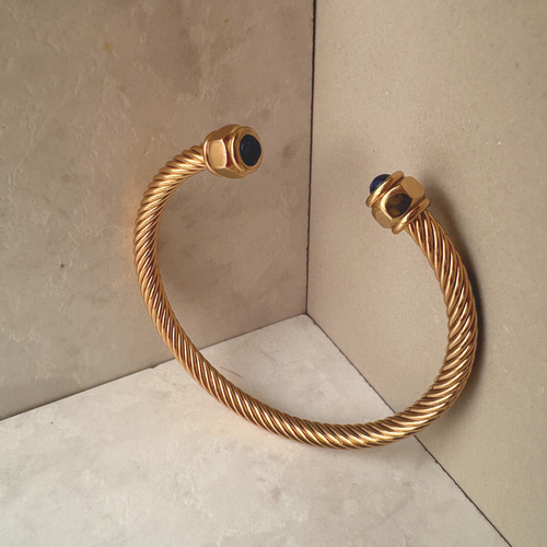 Blue Stone Cuff Bracelet