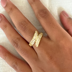 Hollow Zircon Ring