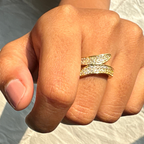 Hollow Zircon Ring