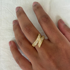 Hollow Zircon Ring