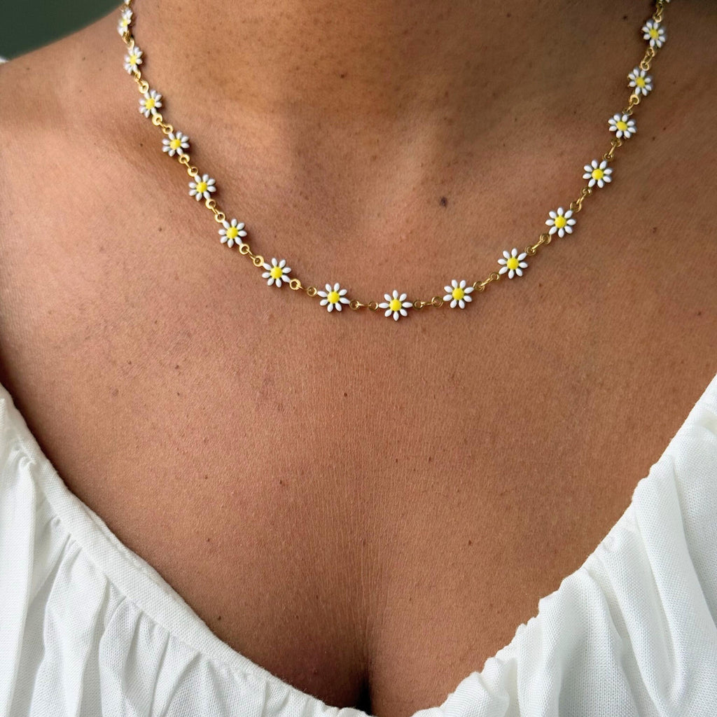 Daisy Necklace & Bracelet Set
