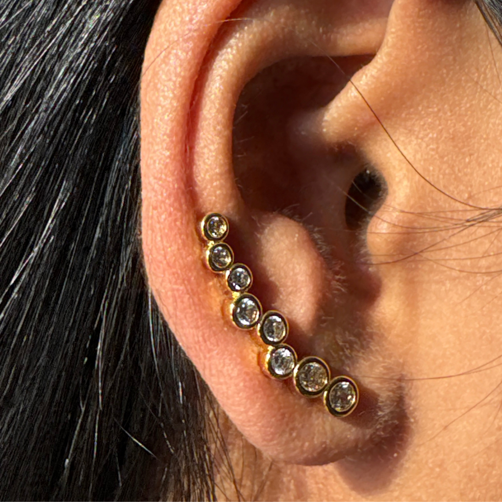 CZ Ear Crawler Earrings