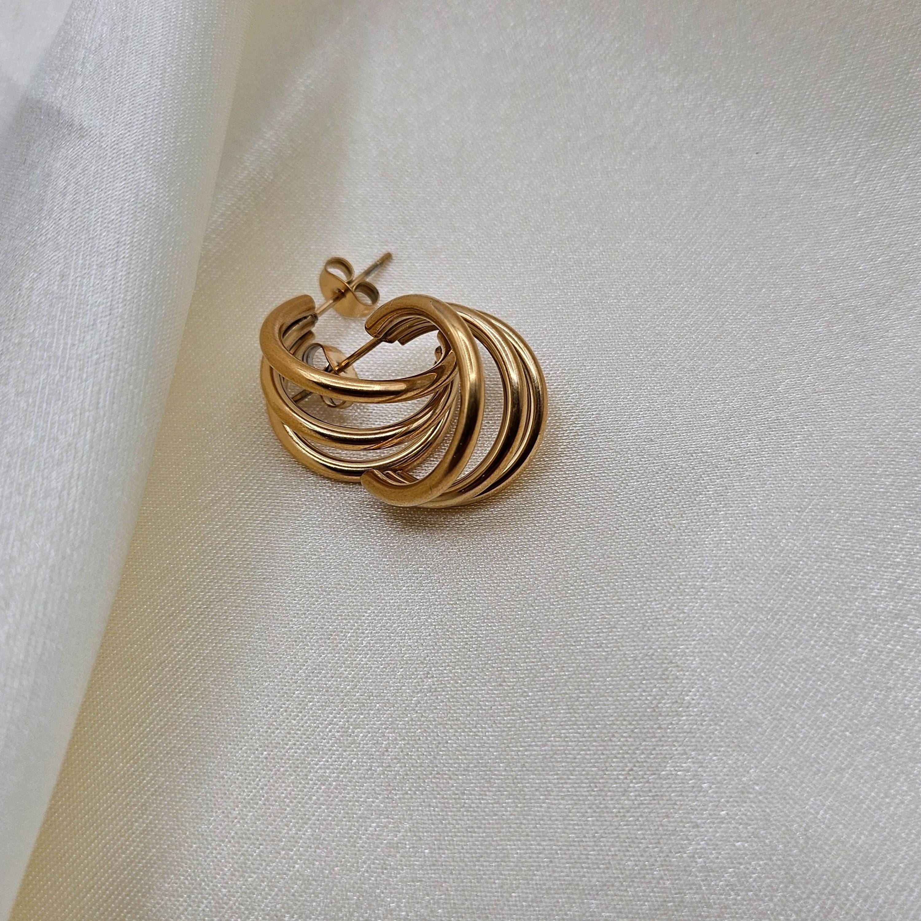Sculptural Statement Hoop Earrings