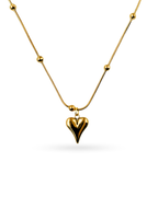 Vintage-Inspired Heart Beaded Necklace