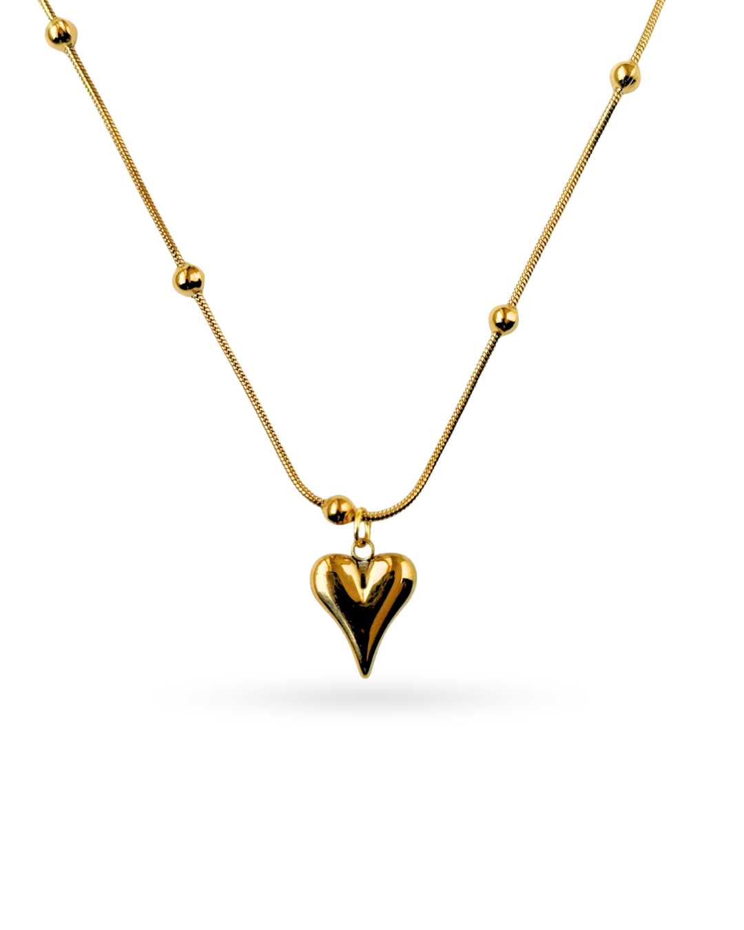 Vintage-Inspired Heart Beaded Necklace