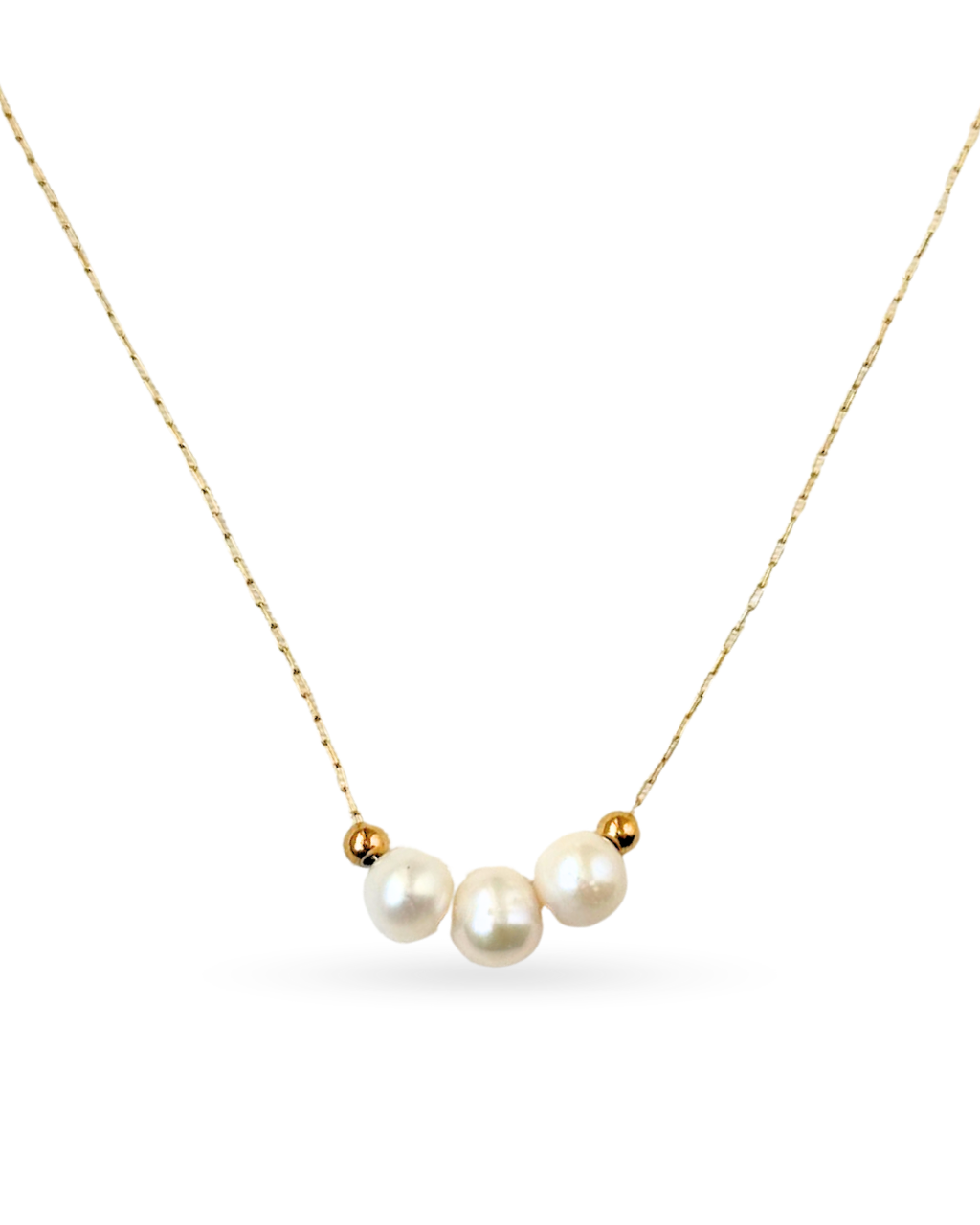 Chic Trio Pearl Necklace