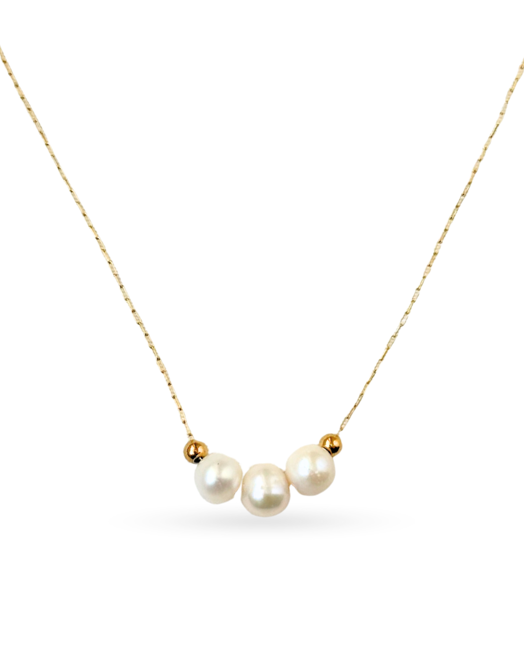 Chic Trio Pearl Necklace