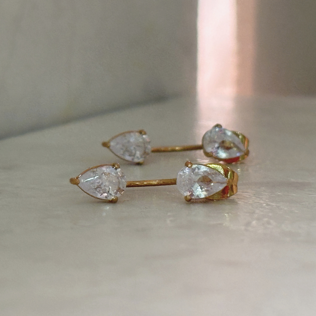 Waterdrop Zircon Earrings