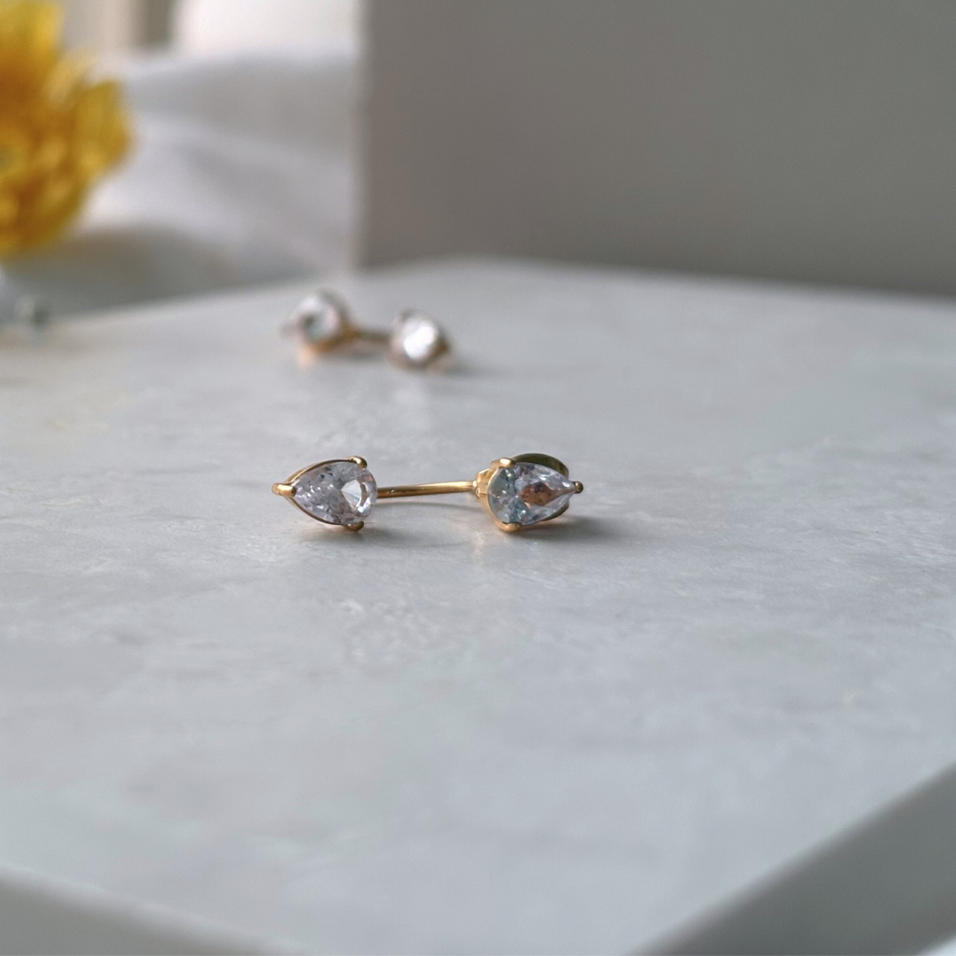 Waterdrop Zircon Earrings