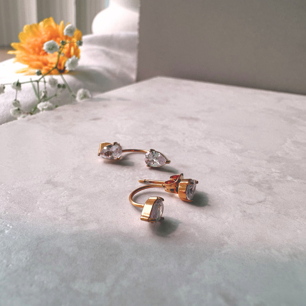 Waterdrop Zircon Earrings