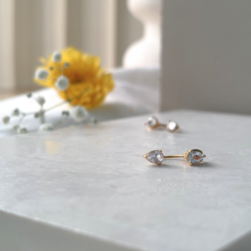 Waterdrop Zircon Earrings