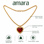 Red Heart Pendant Necklace