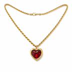 Red Heart Pendant Necklace