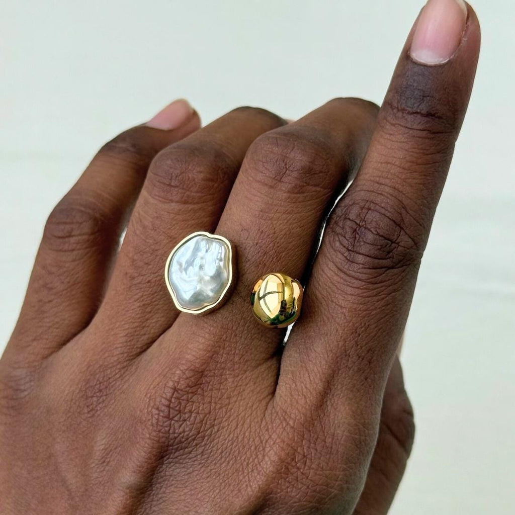 Toi et Moi Pearl Ring