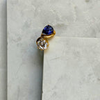 Water Drop Oval Zircon Ring