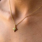 Gold North Star Necklace