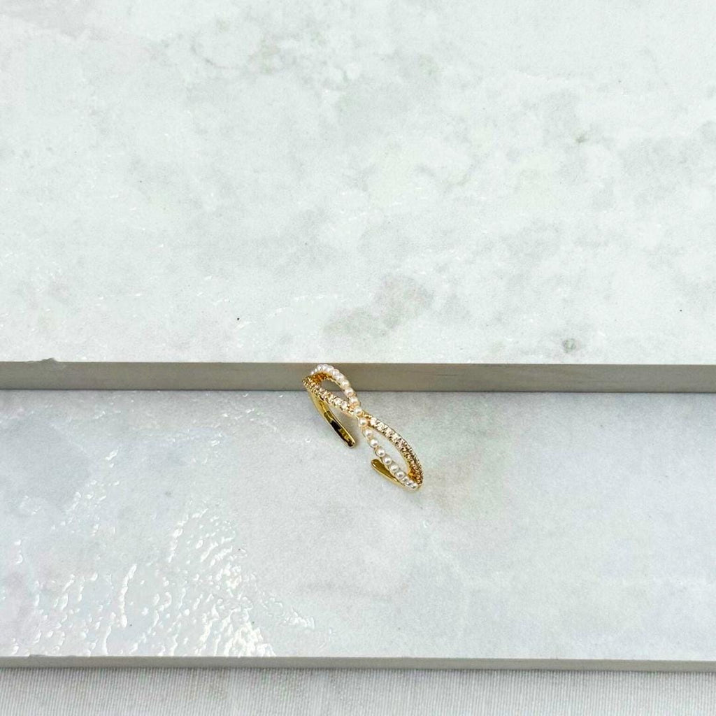 Pearl Infinity Ring