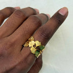 Ginkgo Leaf Gold Ring
