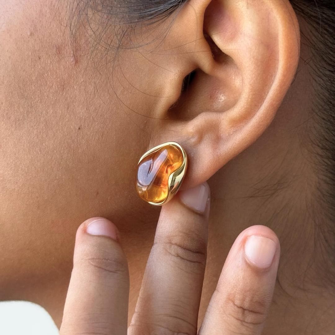 Tiger Eye Drop Earrings