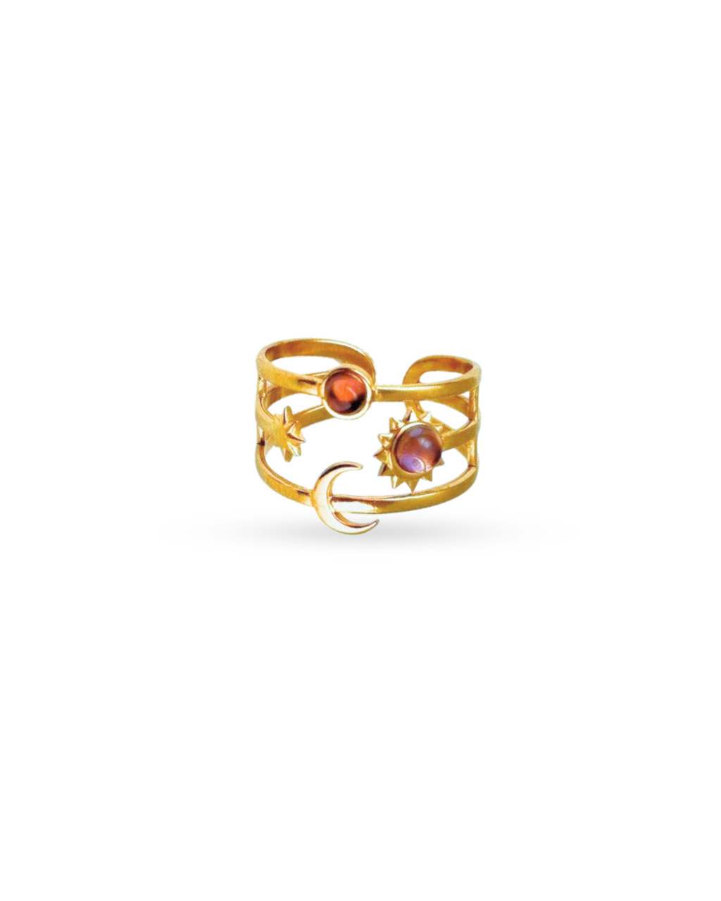 Sun Moon & Star Celestial Ring