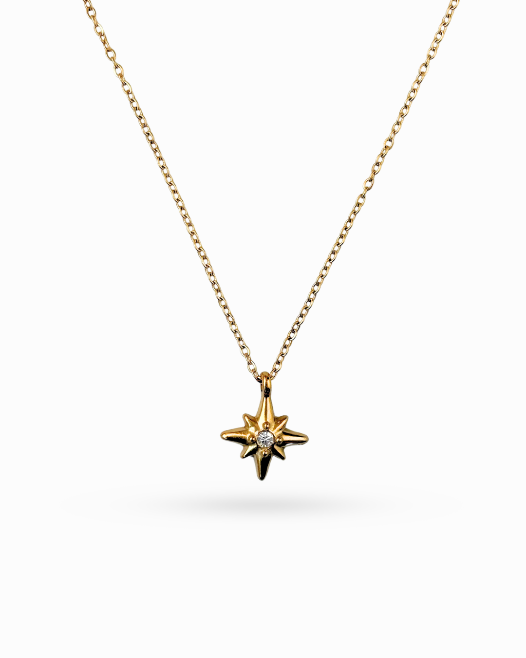 Gold North Star Necklace