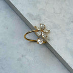 Floral Crystal Ring