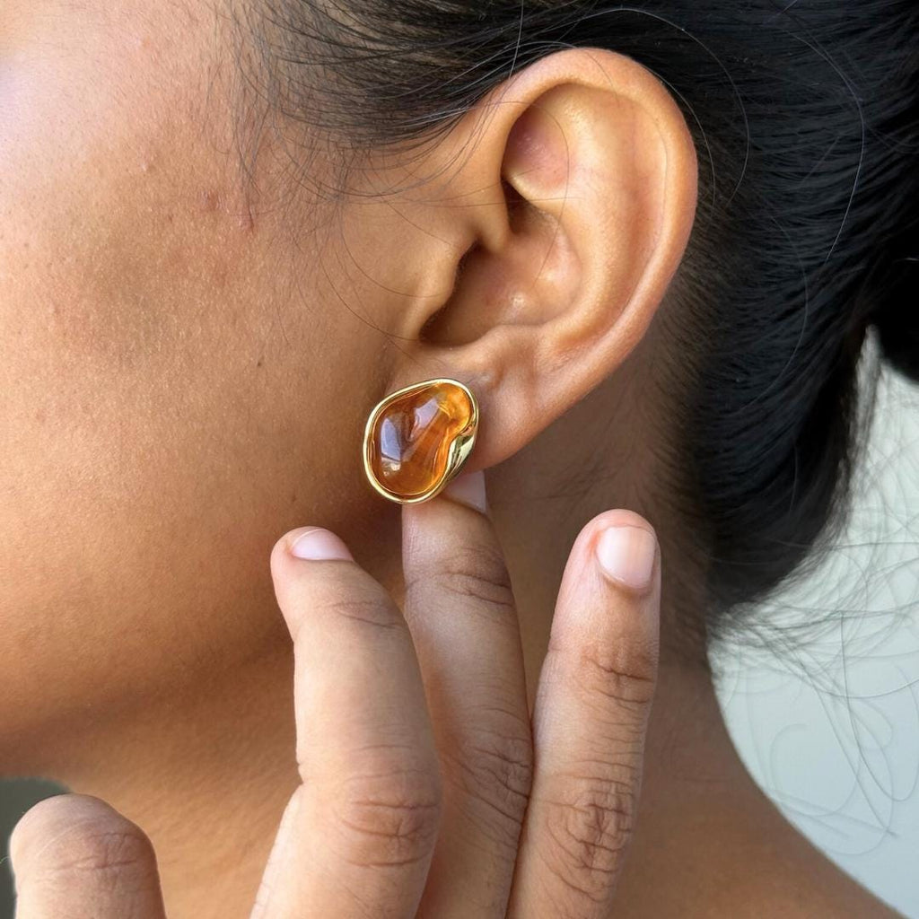 Tiger Eye Drop Earrings