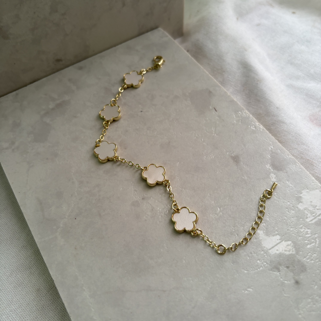 Floral Charm Bracelet