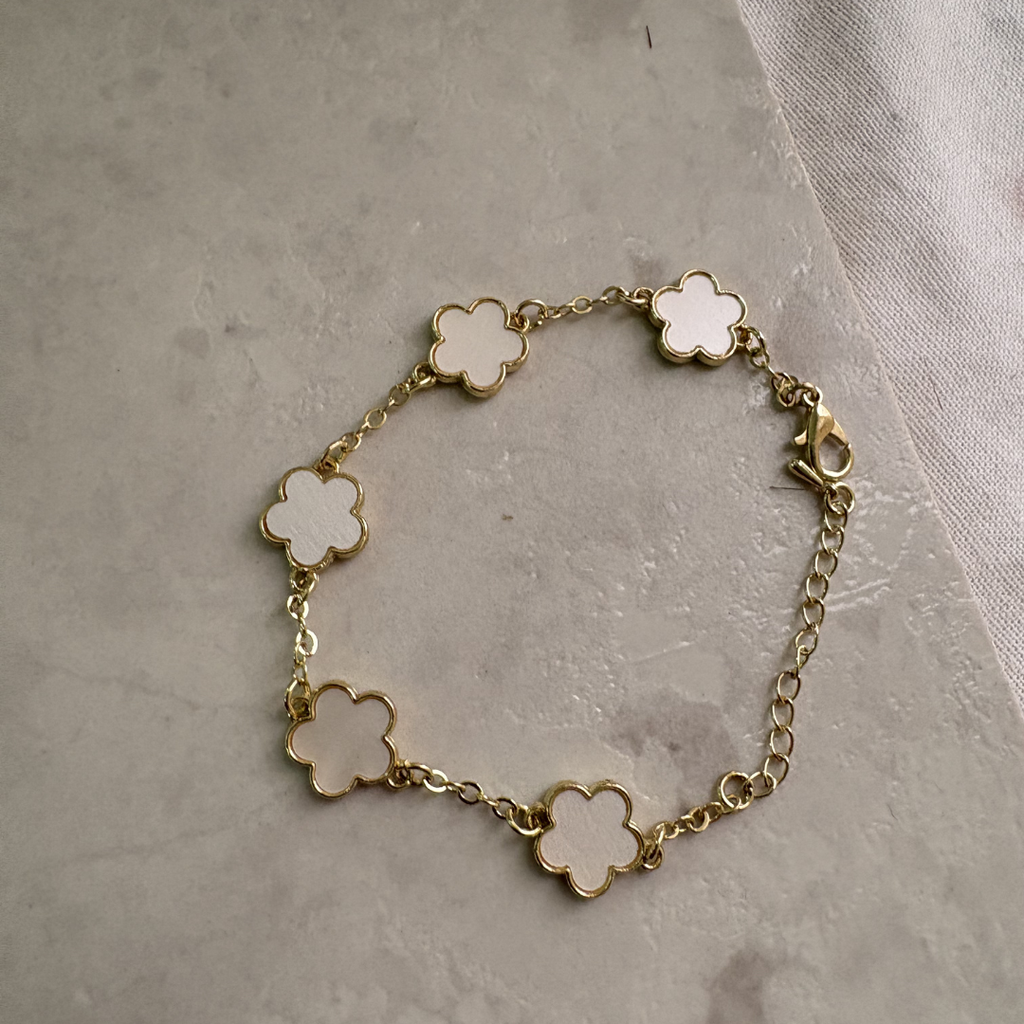 Floral Charm Bracelet