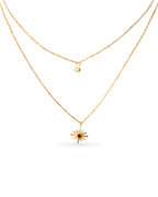 Double Layered Sunburst Necklace