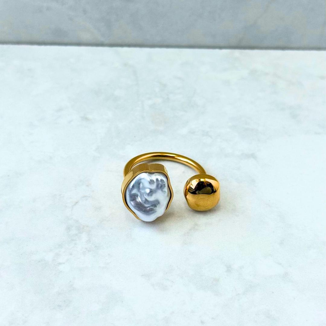 Toi et Moi Pearl Ring