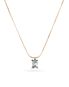 Geometric Stone Pendant Necklace