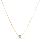 CZ Solitaire Pendant Necklace