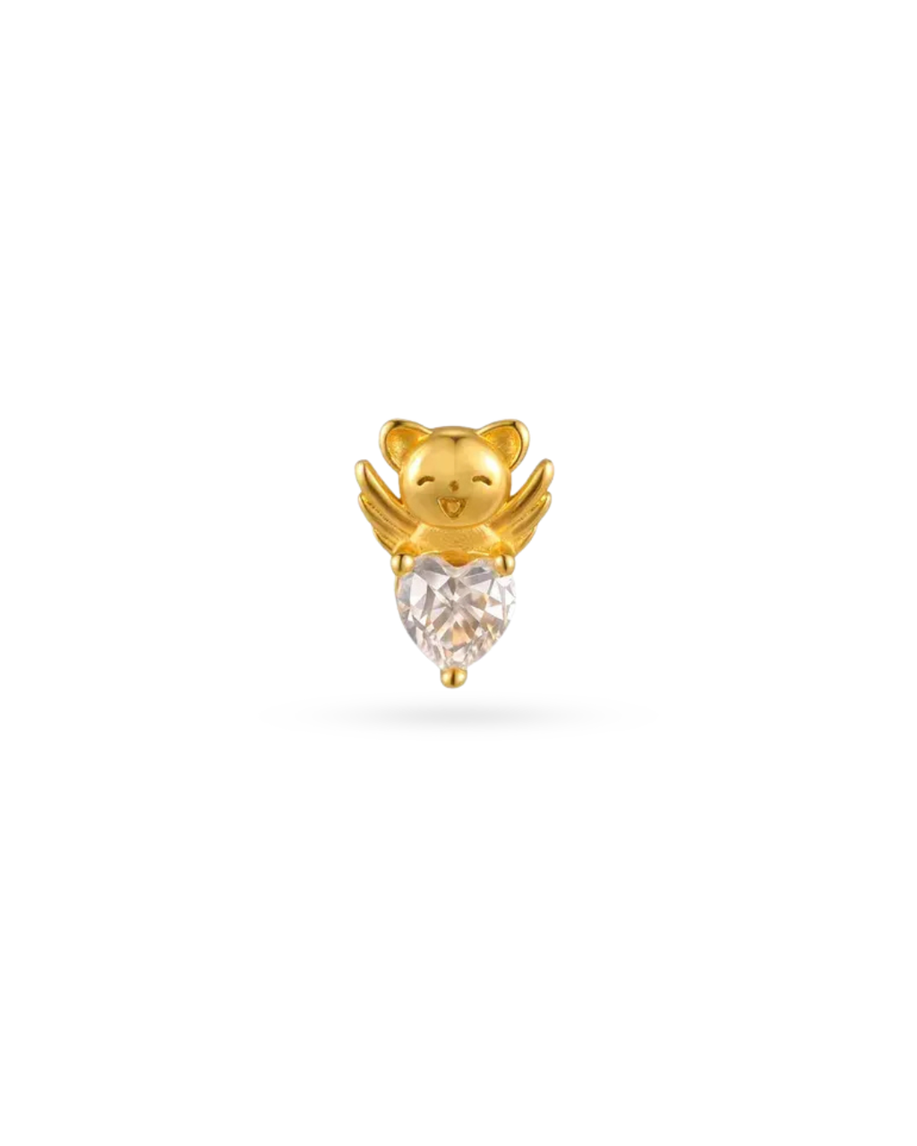 Mini Heart Zircon Single Stud Earring