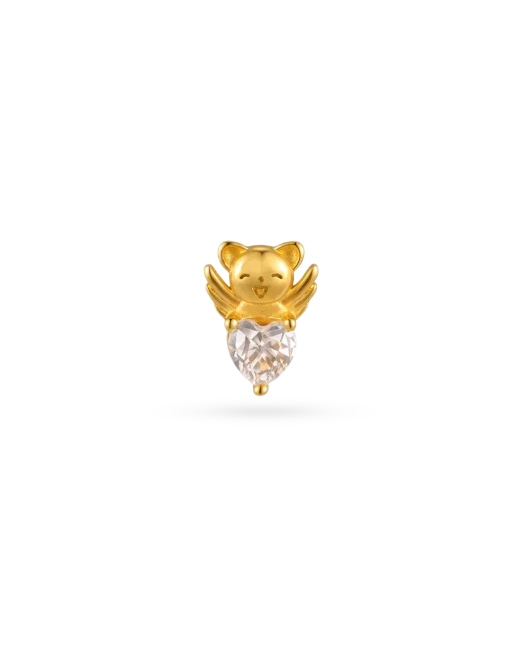 Mini Heart Zircon Single Stud Earring