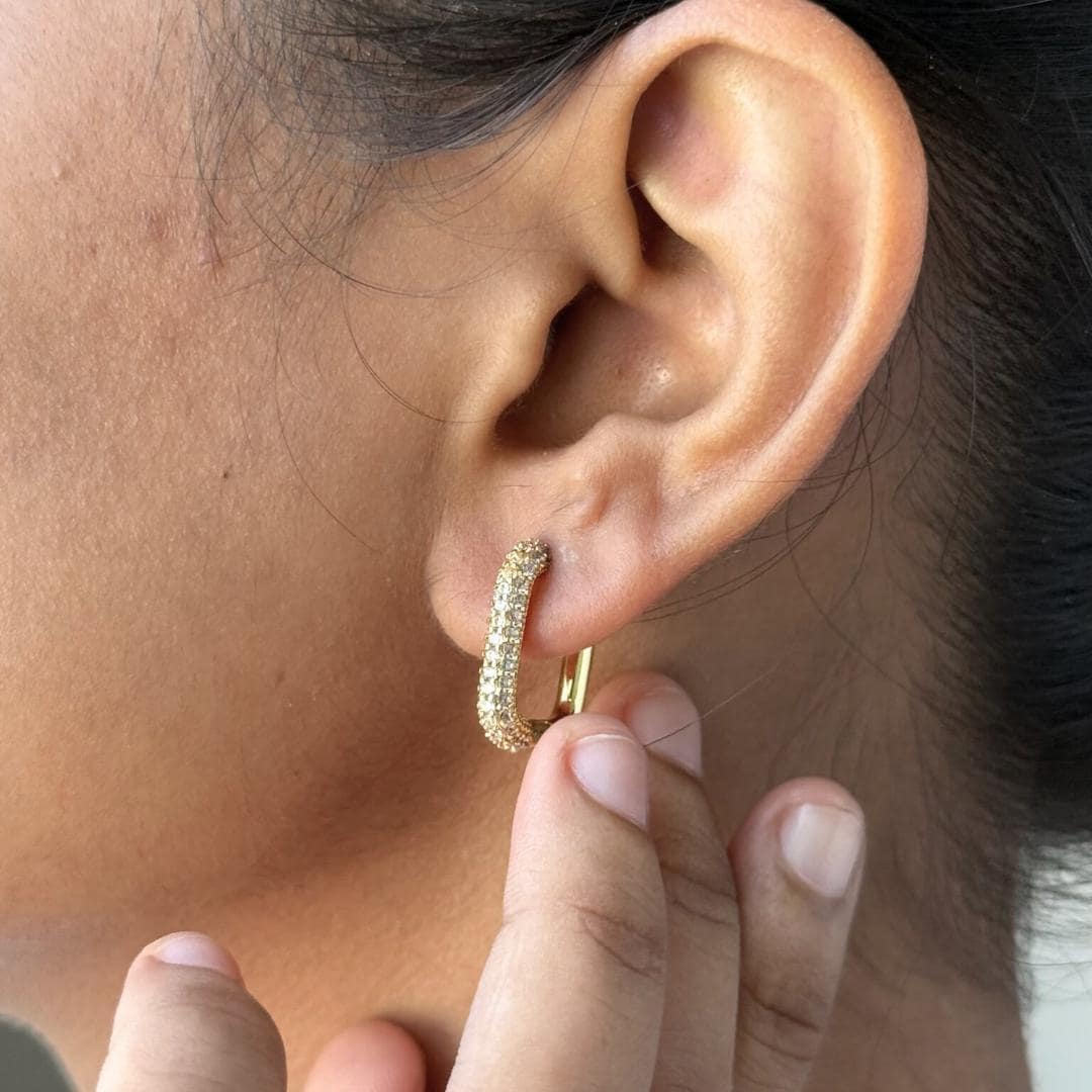 Glow Huggie Earrings