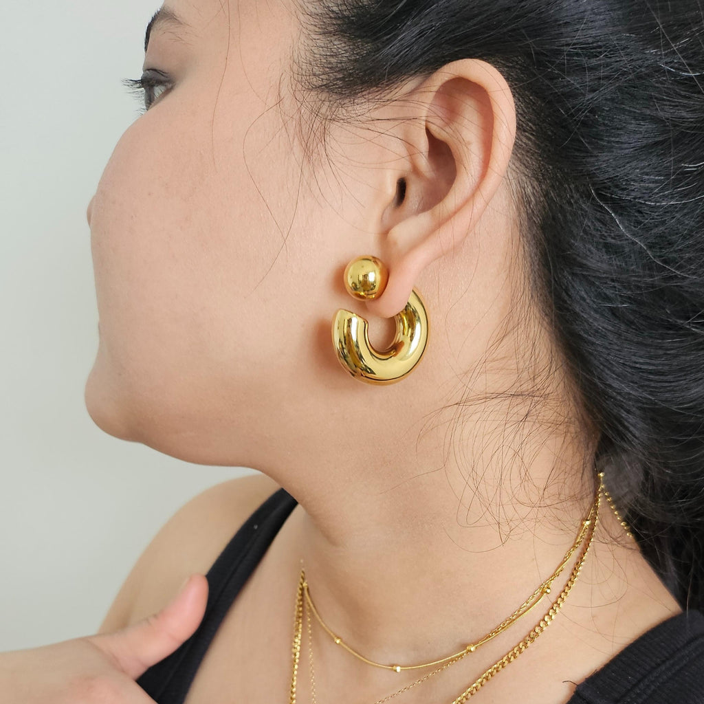 Sculpt Curve Hoop Earrings