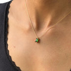 Geometric Stone Pendant Necklace