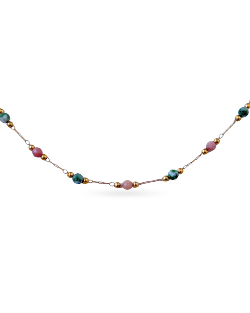 Beaded Natural Stone Necklace