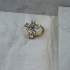 Floral Crystal Ring
