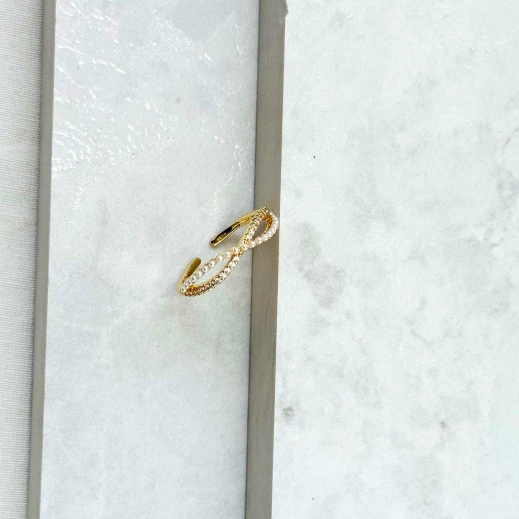 Pearl Infinity Ring