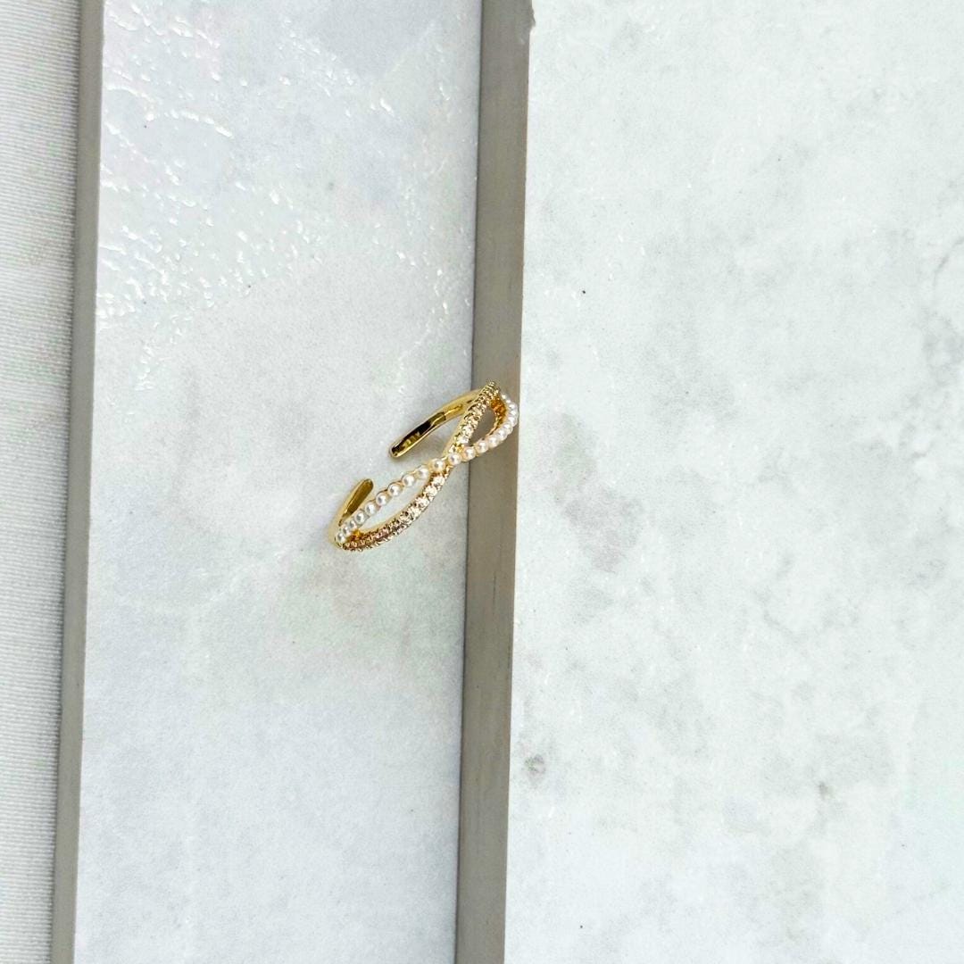 Pearl Infinity Ring