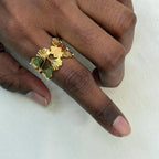 Ginkgo Leaf Gold Ring