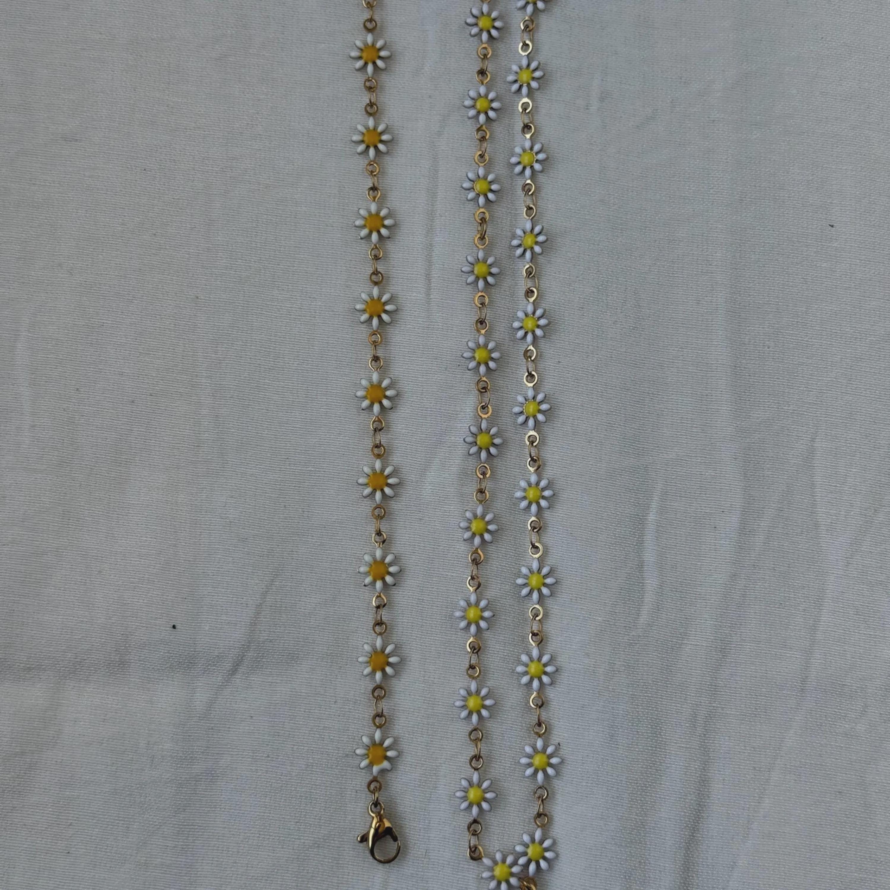 Daisy Necklace & Bracelet Set