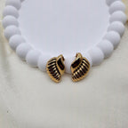 Gold Wing Stud Earrings