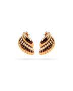 Gold Wing Stud Earrings